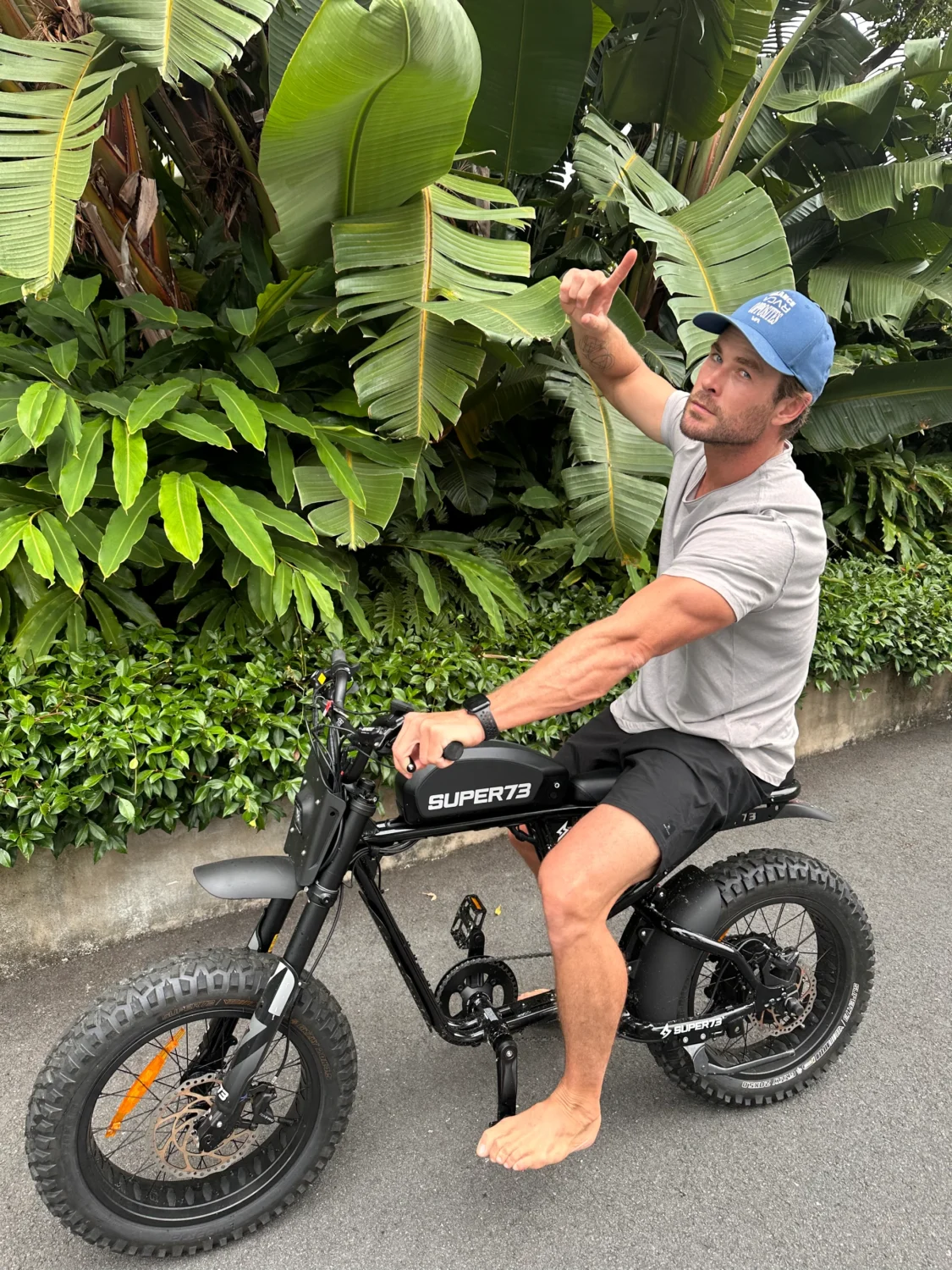 A Man Riding a Super73 Electric Bike