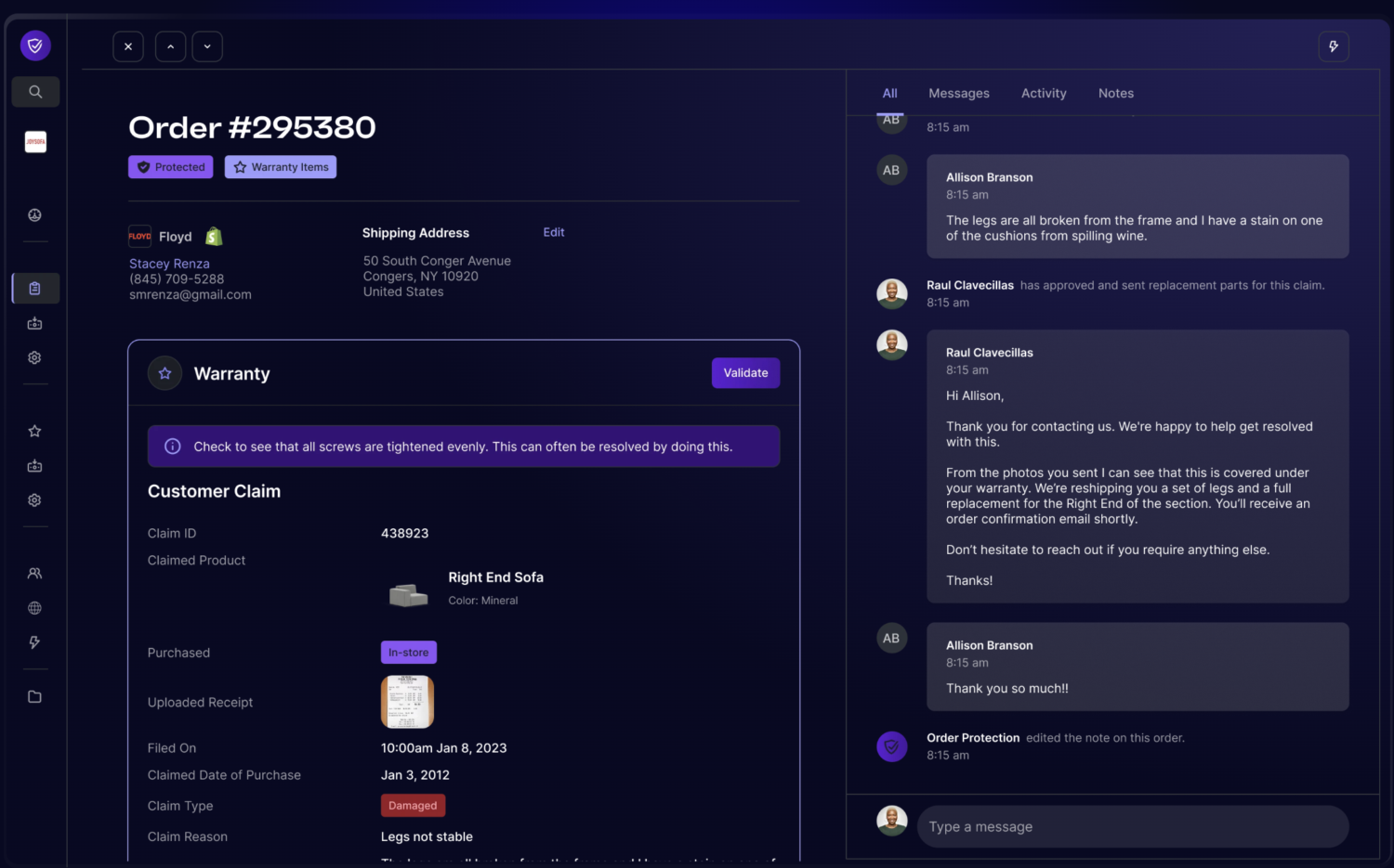 order protection powered by wyllo