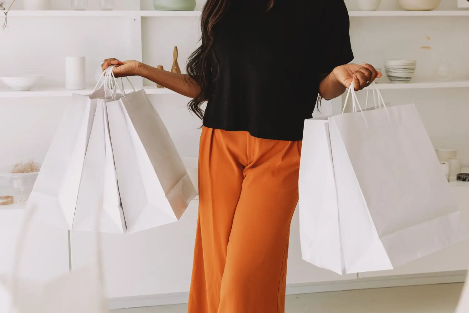 customer intentionality of customer with multiple bags