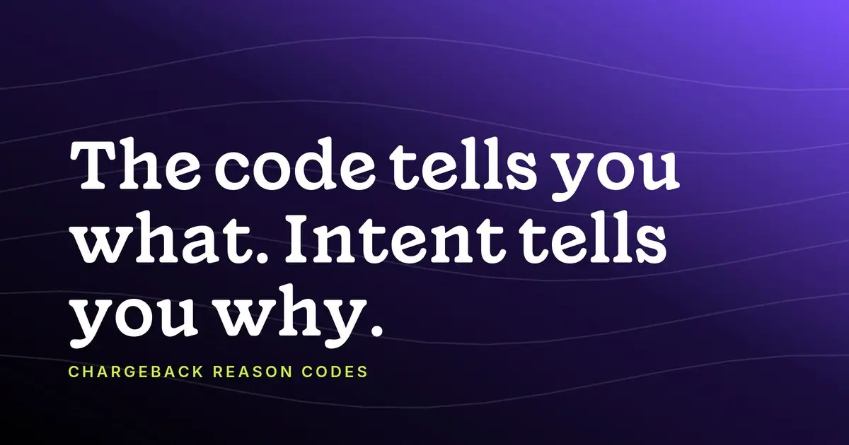 chargeback reason codes
